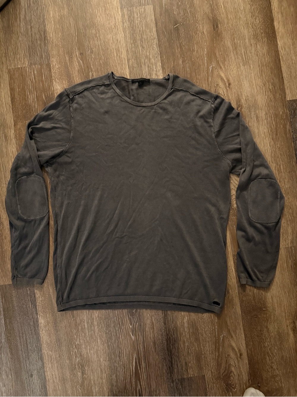 John Varvatos Dark Gray WALTER CREW NECK SWEATER